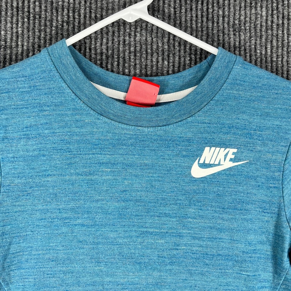 Nike Womens Shirt XS Extra Small Blue Long Sleeve Soft Comfort Casual Active